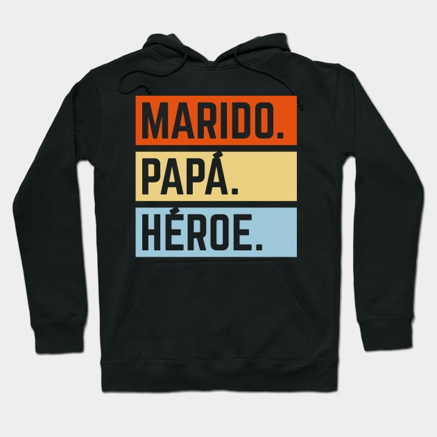 Marido Papá Héroe (Super Esposo / Superhéroe / 3C) Hoodie by MrFaulbaum